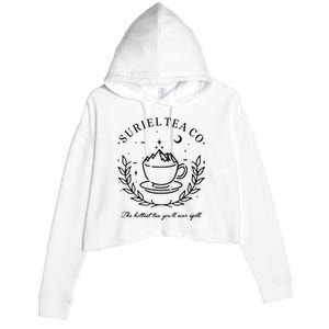 Suriel Tea Co The Hottest Tea You'll Ever Spill Velaris Crop Fleece Hoodie