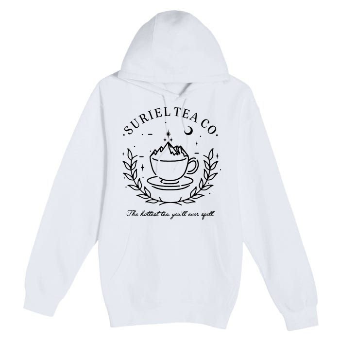 Suriel Tea Co The Hottest Tea You'll Ever Spill Velaris Premium Pullover Hoodie