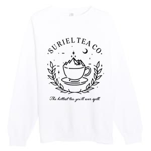 Suriel Tea Co The Hottest Tea You'll Ever Spill Velaris Premium Crewneck Sweatshirt