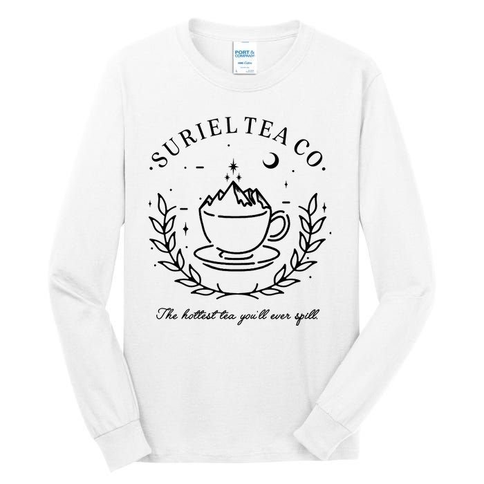 Suriel Tea Co The Hottest Tea You'll Ever Spill Velaris Tall Long Sleeve T-Shirt