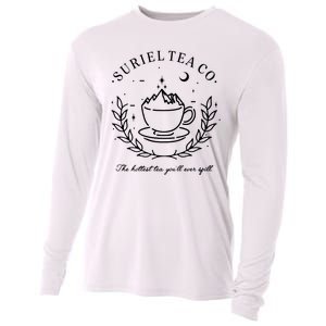 Suriel Tea Co The Hottest Tea You'll Ever Spill Velaris Cooling Performance Long Sleeve Crew