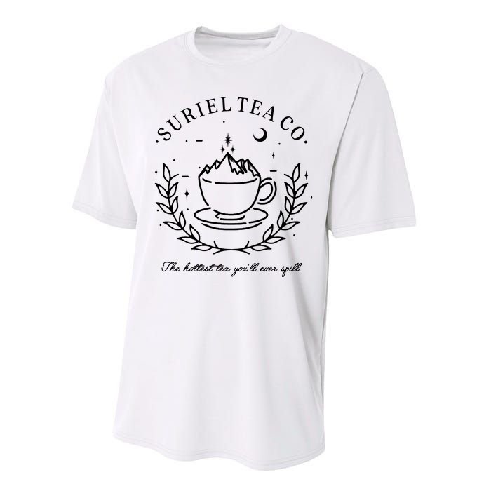 Suriel Tea Co The Hottest Tea You'll Ever Spill Velaris Performance Sprint T-Shirt