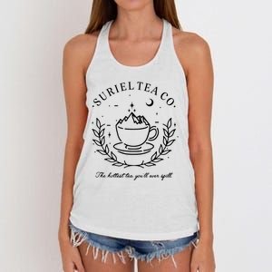 Suriel Tea Co The Hottest Tea You'll Ever Spill Velaris Women's Knotted Racerback Tank