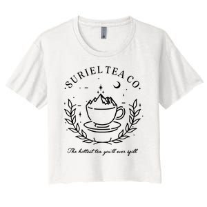 Suriel Tea Co The Hottest Tea You'll Ever Spill Velaris Women's Crop Top Tee