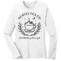 Suriel Tea Co The Hottest Tea You'll Ever Spill Velaris Ladies Long Sleeve Shirt