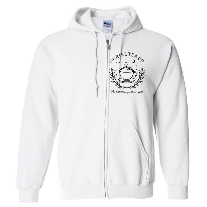 Suriel Tea Co The Hottest Tea You'll Ever Spill Velaris Full Zip Hoodie