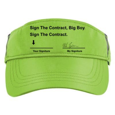 Sign The Contract Big Boy Sign The Contract Adult Drive Performance Visor