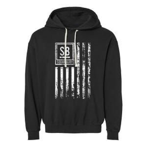 Squarebody Truck C10 Classic Usa Flag Squarebody Nation Garment-Dyed Fleece Hoodie