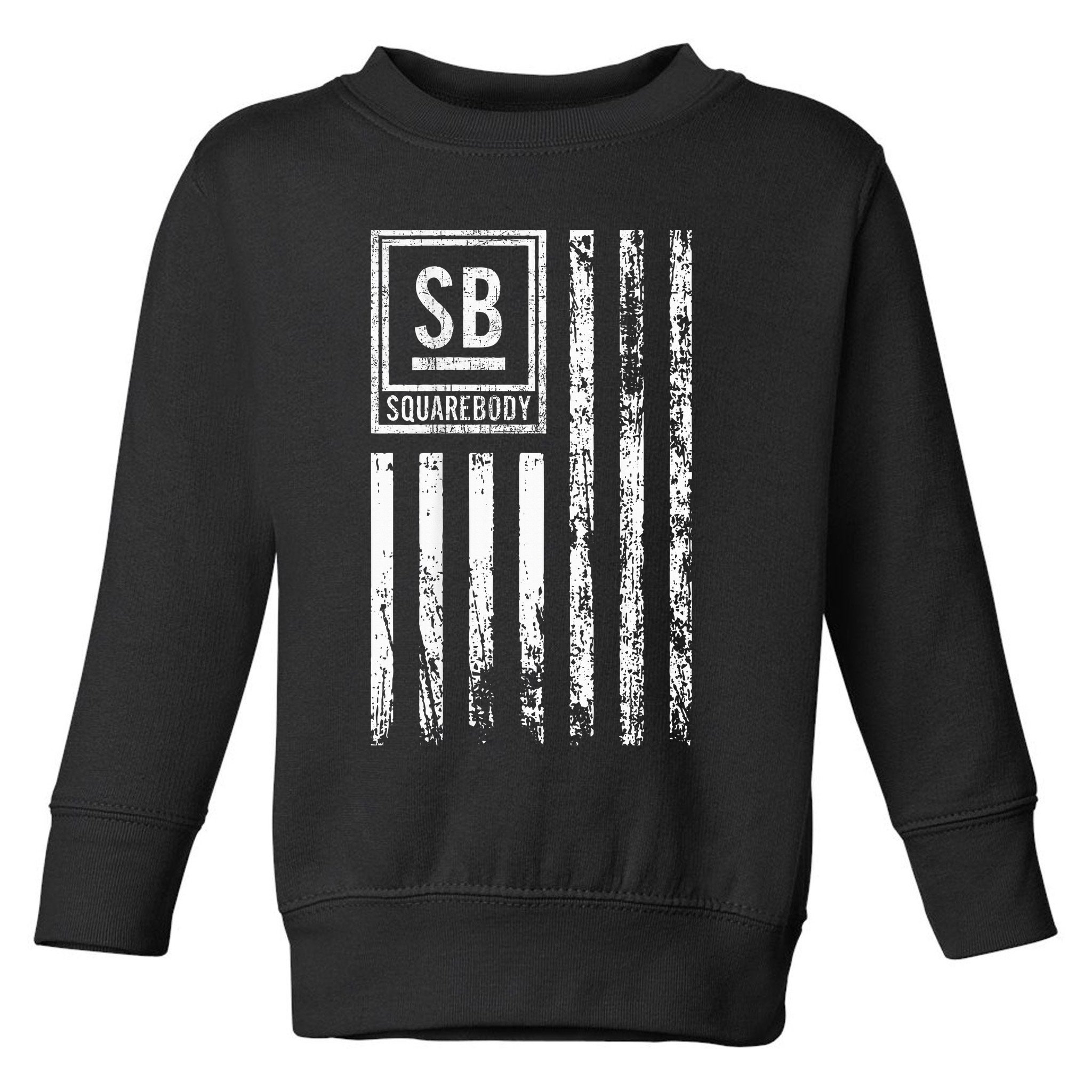 Squarebody Truck C10 Classic Usa Flag Squarebody Nation Toddler Sweatshirt