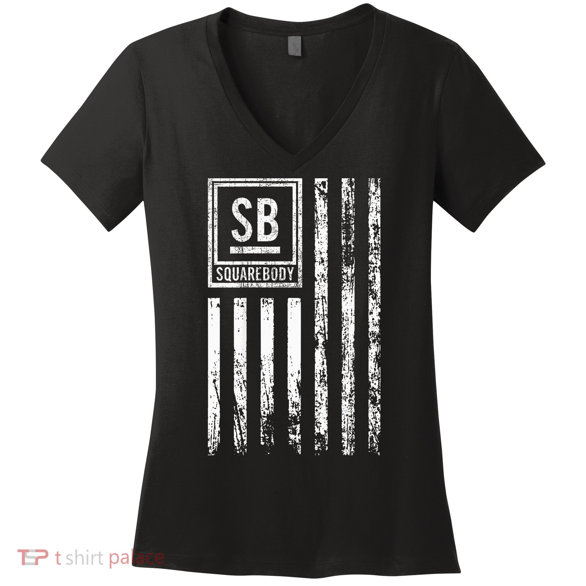 Squarebody Truck C10 Classic Usa Flag Squarebody Nation Women's V-Neck T-Shirt