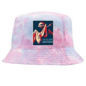 Save The Chubby Unicorns Gift Fat Rhino Funny Cool Gift Tie-Dyed Bucket Hat