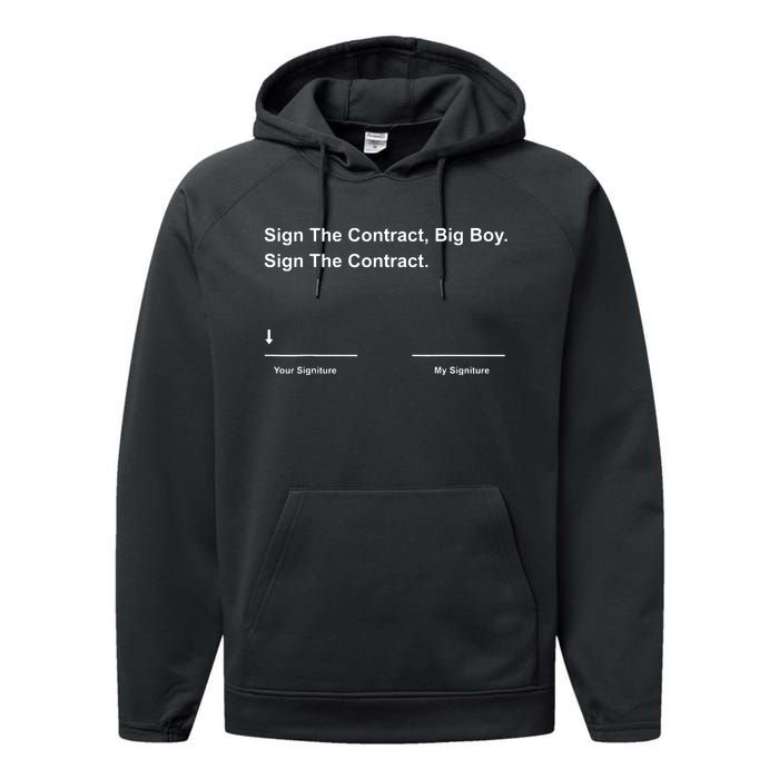 Sign The Contract Big Boy Performance Fleece Hoodie