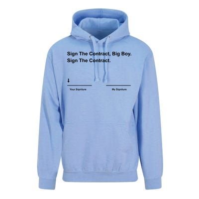 Sign The Contract Big Boy Unisex Surf Hoodie