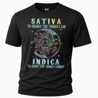 Sativa To Change The Things I Can Indica Cannabis W Tie Dye Cooling Performance Crew T-Shirt
