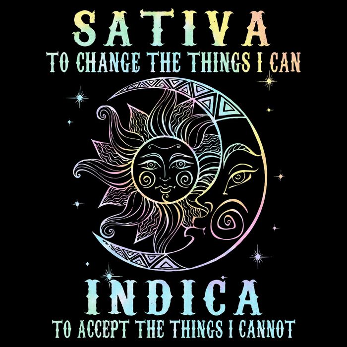 Sativa To Change The Things I Can Indica Cannabis W Tie Dye Cooling Performance Crew T-Shirt