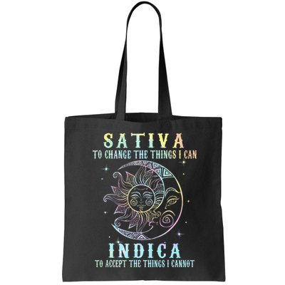 Sativa To Change The Things I Can Indica Cannabis W Tie Dye Bag
