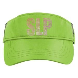 Speech Therapist Cute Gift Slp Speech Therapy Funny Gift Adult Drive Performance Visor