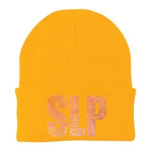 Speech Therapist Cute Gift Slp Speech Therapy Funny Gift Knit Cap Winter Beanie