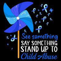 Standup To Child Abuse Prevention Awareness Blue Pinwheel Tall T-Shirt