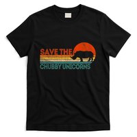 Save The Chubby Unicorns Funny Rhino Chubby Unicorn T-Shirt