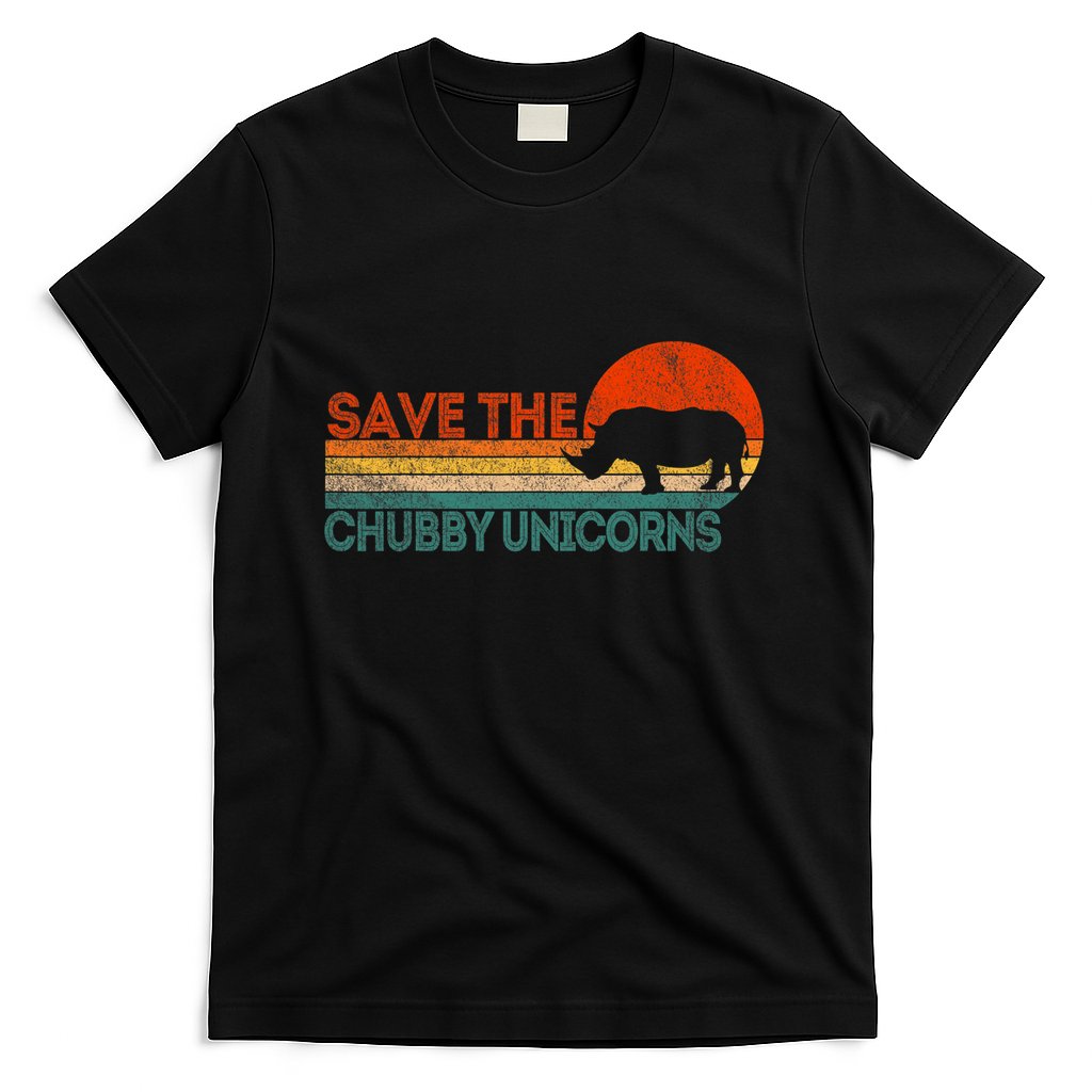 Save The Chubby Unicorns Funny Rhino Chubby Unicorn T-Shirt