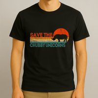 Save The Chubby Unicorns Funny Rhino Chubby Unicorn T-Shirt