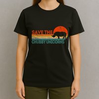 Save The Chubby Unicorns Funny Rhino Chubby Unicorn T-Shirt