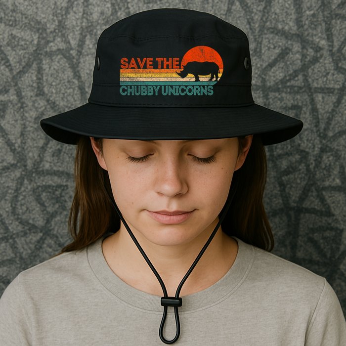 Save The Chubby Unicorns Funny Rhino Chubby Unicorn Bucket Hat
