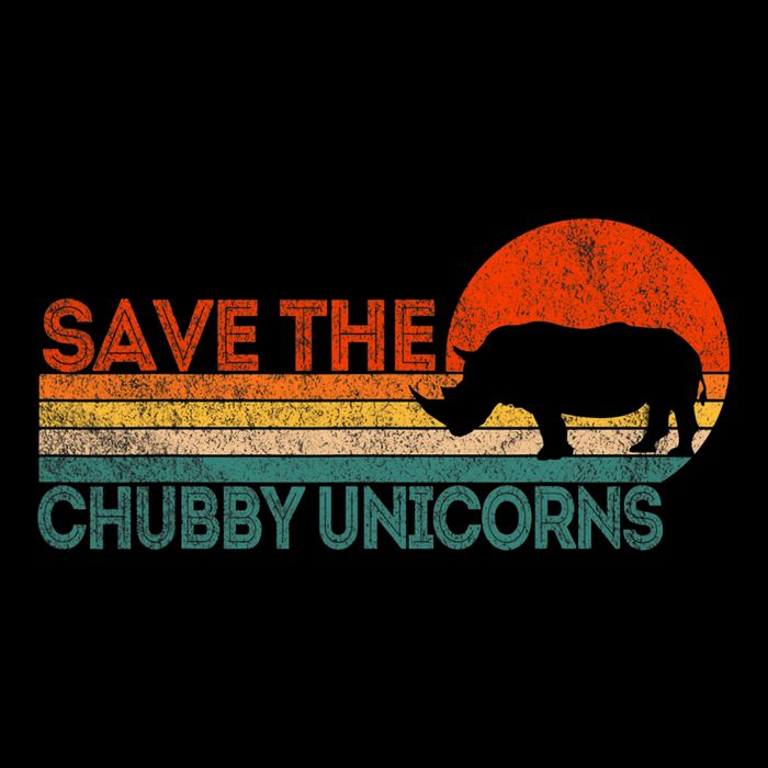 Save The Chubby Unicorns Funny Rhino Chubby Unicorn Bucket Hat