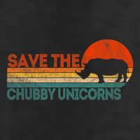 Save The Chubby Unicorns Funny Rhino Chubby Unicorn Beanie