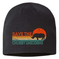 Save The Chubby Unicorns Funny Rhino Chubby Unicorn Sustainable Beanie