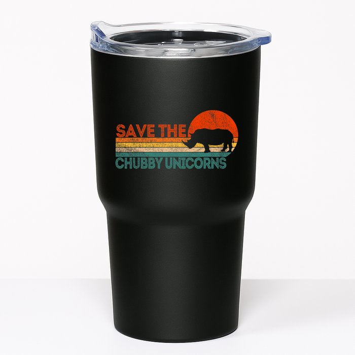 Save The Chubby Unicorns Funny Rhino Chubby Unicorn Tumbler