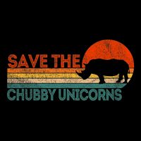 Save The Chubby Unicorns Funny Rhino Chubby Unicorn Poster