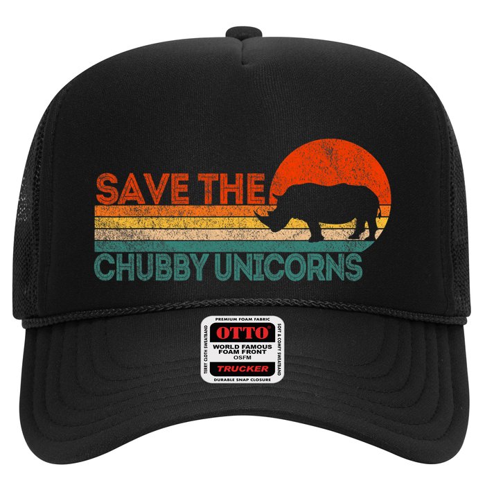 Save The Chubby Unicorns Funny Rhino Chubby Unicorn Trucker Hat