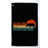 Save The Chubby Unicorns Funny Rhino Chubby Unicorn Golf Towel
