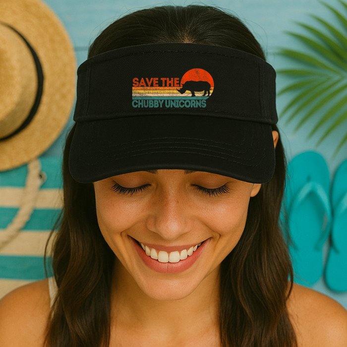 Save The Chubby Unicorns Funny Rhino Chubby Unicorn Visor