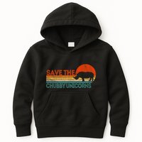 Save The Chubby Unicorns Funny Rhino Chubby Unicorn Kids Hoodie