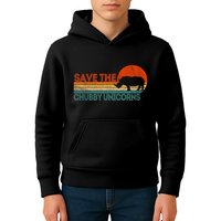 Save The Chubby Unicorns Funny Rhino Chubby Unicorn Kids Hoodie
