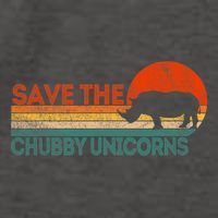 Save The Chubby Unicorns Funny Rhino Chubby Unicorn Vector Backpack