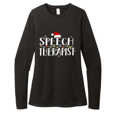 Speech Therapist Christmas Cute Nurse Cool Gift Womens CVC Long Sleeve Shirt