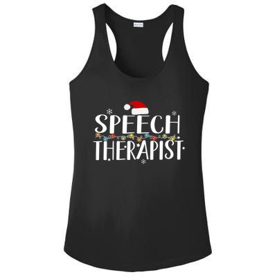 Speech Therapist Christmas Cute Nurse Cool Gift Ladies PosiCharge Competitor Racerback Tank