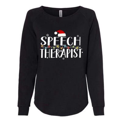 Speech Therapist Christmas Cute Nurse Cool Gift Womens California Wash Sweatshirt