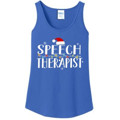 Speech Therapist Christmas Cute Nurse Cool Gift Ladies Essential Tank