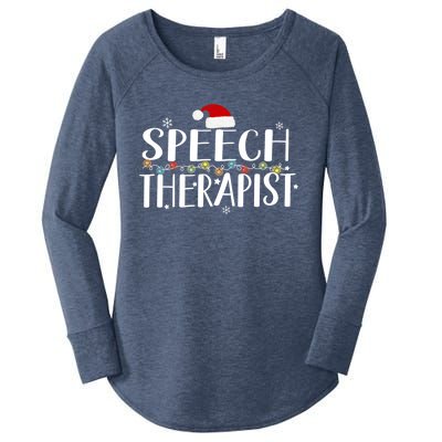 Speech Therapist Christmas Cute Nurse Cool Gift Women's Perfect Tri Tunic Long Sleeve Shirt