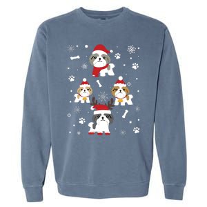 Shih Tzu Christmas Gift Costume Garment-Dyed Sweatshirt