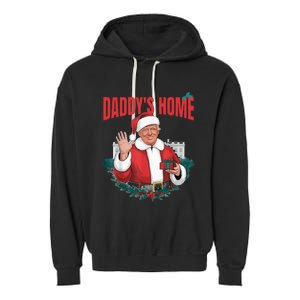 Santa Trump Christmas 2024 New President Garment-Dyed Fleece Hoodie