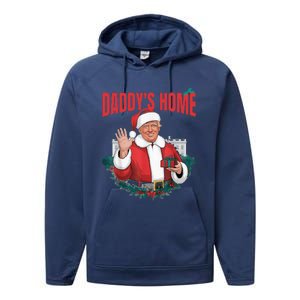 Santa Trump Christmas 2024 New President Performance Fleece Hoodie