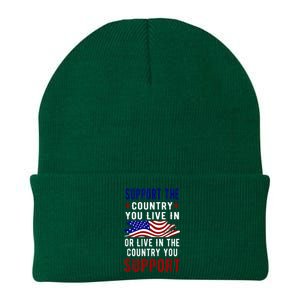 Support The Country You Live In Or Live In Where You Knit Cap Winter Beanie