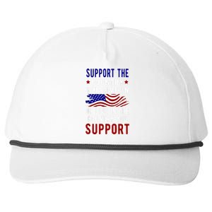 Support The Country You Live In Or Live In Where You Snapback Five-Panel Rope Hat