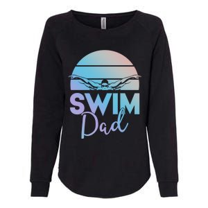 Swim Team Cute Gift Dad Father School Swimming Meet Swimmer Funny Gift Womens California Wash Sweatshirt